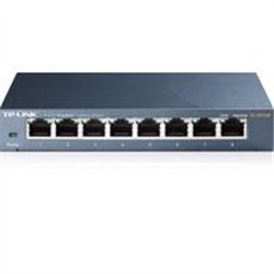SWITCH | TP-LINK | TL-SG108  |8 PUERTOS RJ45 GIGABIT | NO ADMINISTRABLE | CARCASA METALICA | PARA ESCRITORIO | LAS ESPECIFICACIO