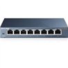 SWITCH | TP-LINK | TL-SG108  |8 PUERTOS RJ45 GIGABIT | NO ADMINISTRABLE | CARCASA METALICA | PARA ESCRITORIO | LAS ESPECIFICACIO