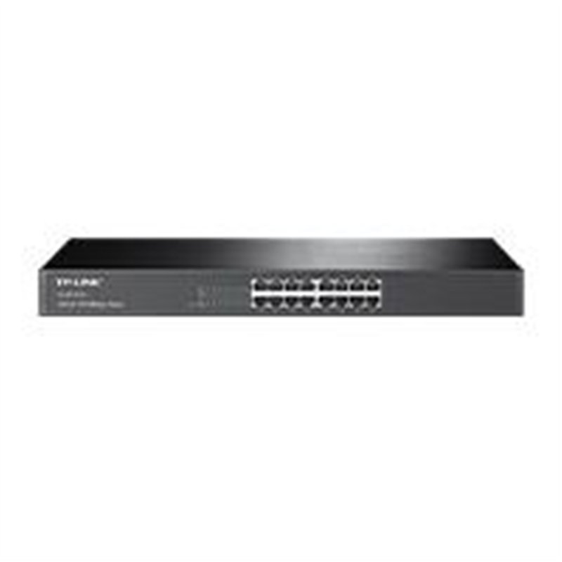 SWITCH TP-LINK TL-SF1016 16 PUERTOS RJ45 10/100 MBPS NO ADMINISTRABLE PARA RACK DE 19 PULGADAS