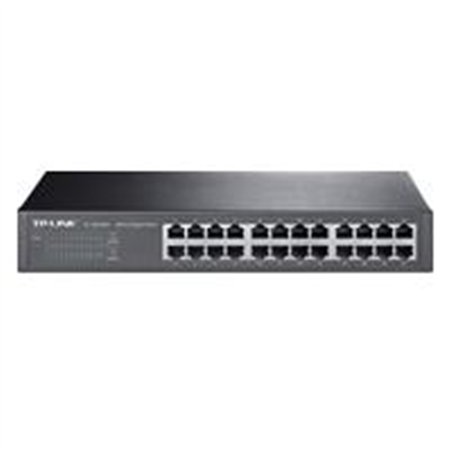 SWITCH | TP-LINK | TL-SG1024D | 24 PUERTOS RJ45 GIGABIT 10/100/1000 | NO ADMINISTRABLE |PARA ESCRITORIO O RACK 13 PULGADAS