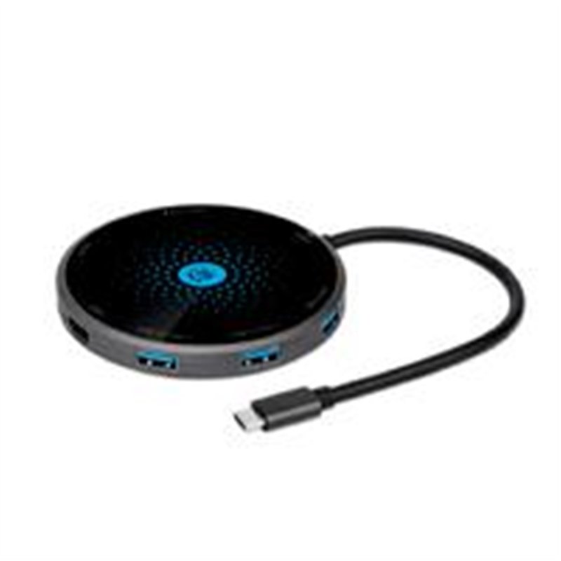 DOCKING USB, MANHATTAN,166560,-C  8 PTOS, HDMI, USB-C PD,3XUSB-A,CARGA INALAMBRICA