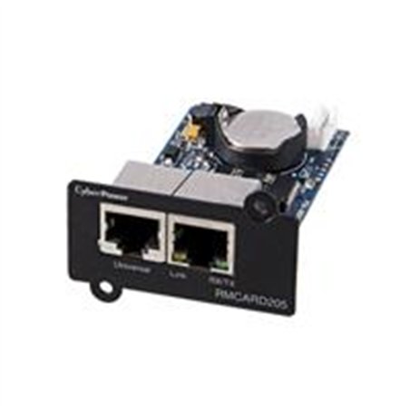 TARJETA DE MONITOREO REMOTO (RMCARD205) CYBERPOWER SNMP/HTTP. PARA FAMILIA OR, PR Y OL. 3 AÑOS DE GARANTIA.