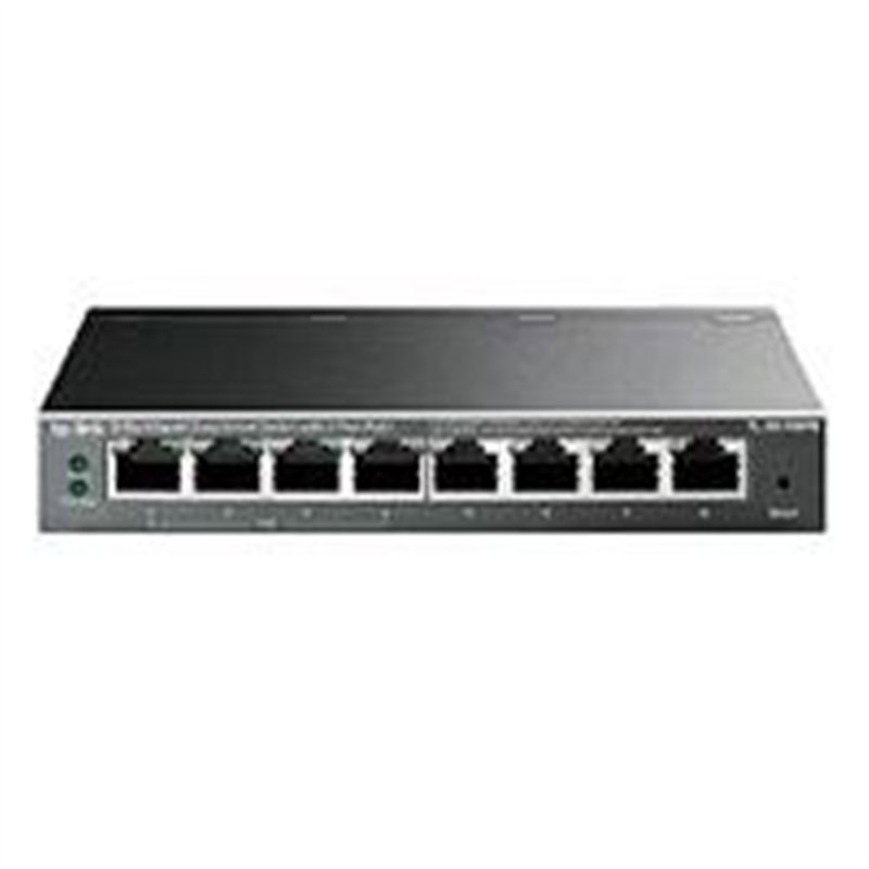 SWITCH TP-LINK TL-SG108PE 8 PUERTOS RJ45 10/100/1000 NO ADMINISTRABLE 4 PUERTOS POE AUTO NEGOTIATION/AUTO MDI/MDIX