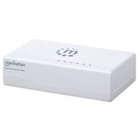 SWITCH,MANHATTAN,560672, 5 PTOS 10/100 DESKTOP BLANCO MH