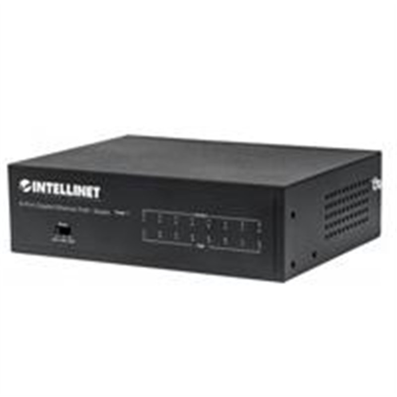 POE SWITCH,INTELLINET,561204, GB  8 PTOS 30W/PTO,  60W
