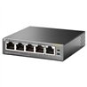 SWITCH | TP-LINK | TL-SF1005P | 5 PUERTOS | NO ADMINISTRABLE | CON 4 PUERTOS POE | PARA ESCRITORIO