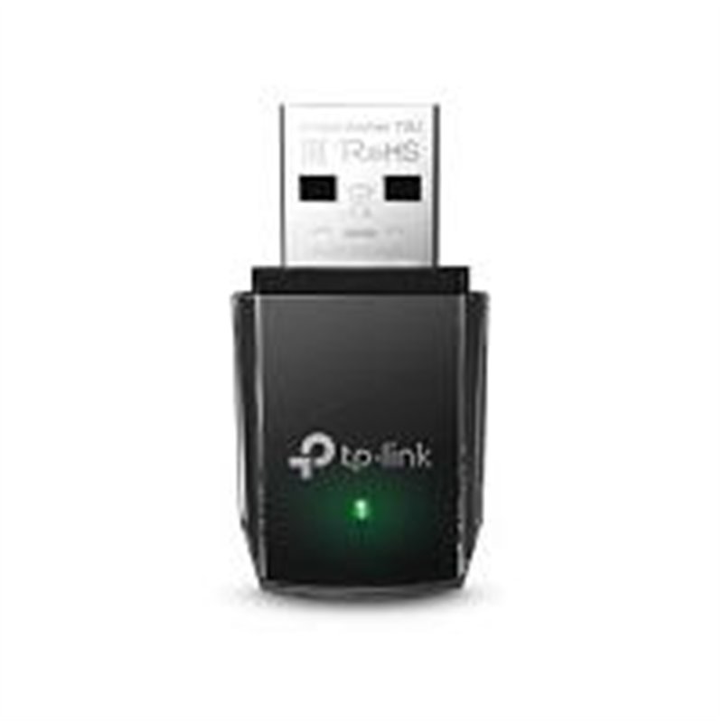 TARJETA DE RED | TP-LINK | ARCHER T3U | USB | DUAL BAND | AC 1300 | 5GHZ 867MBPS | 2.4GHZ 400MBPS | TAMAÑO MINI