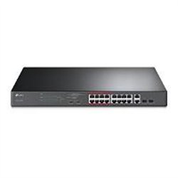 SWITCH |TP-LINK | TL-SL1218MP | 16 PUERTOS RJ45 10/100 MBPS POE CON 2 PUERTOS RJ45 GIGABIT Y 2 RANURAS SFP GIGABIT | NO ADMINIST