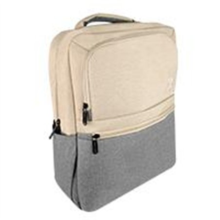 MOCHILA PERFECT CHOICE PARA LAPTOP 15.6 PULGADAS MATERIAL RESISTENTE SUNSET - TAUPE