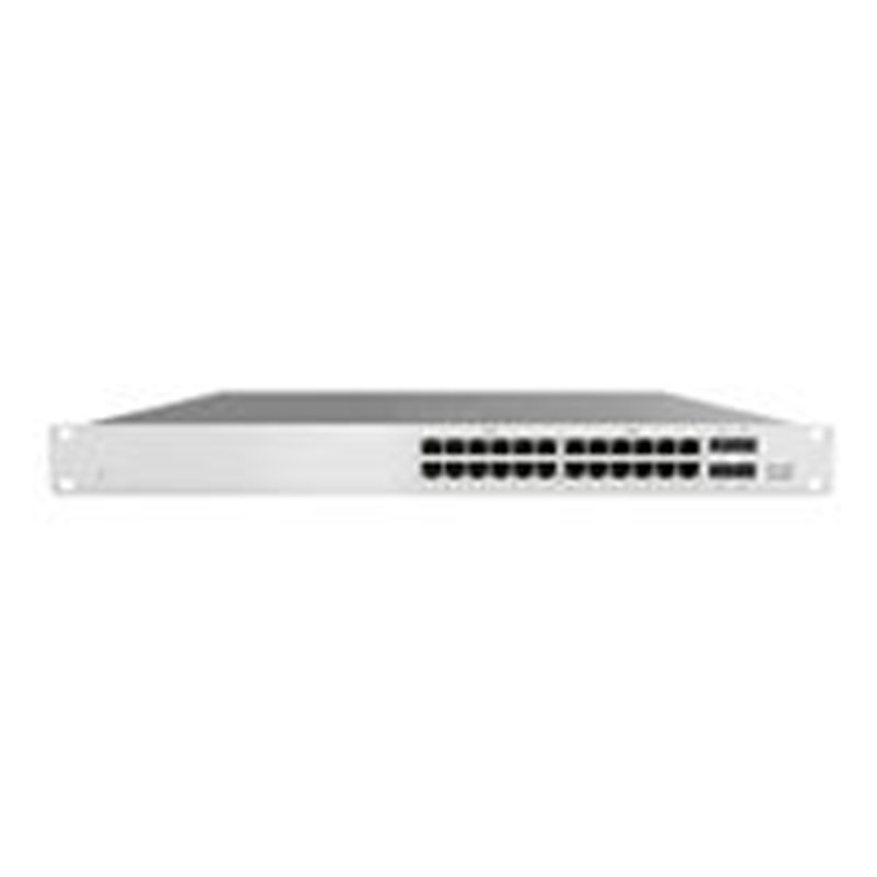 SWITCH CISCO MERAKI 24 X 10/100/1000BASE-T ETHERNET RJ45, 4 X 1G SFP UPLINK  (REQUIERE LICENCIAMIENTO OBLIGATORIO)