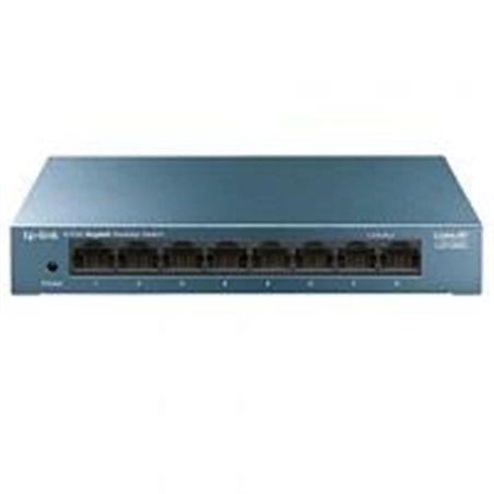 SWITCH | TP-LINK | LS108G | 8 PUERTOS RJ45 GIGABIT |  NO ADMINISTRABLE | CARCASA METALICA | PARA ESCRITORIO O MONTAJE EN PARED