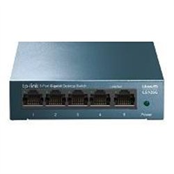 SWITCH | TP-LINK | LS105G | 5 PUERTOS RJ45 GIGABIT 10/100/1000 MBPS |  NO ADMINISTRABLE | CARCASA METALICA | PARA ESCRITORIO O M