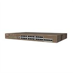 SWITCH TENDA G5328P-24-410W IP-COM CAPA 3 28 PUERTOS 24 POE-410 WATTS 4 PUERTOS SFP 1000 BASE-X ADMITE ABUNDANTES SERVICIOS, COM