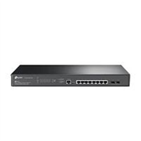 SWITCH TP-LINK TL-SG3210XHP-M2 8 PUERTOS RJ45 GIGABIT 100/1000/2500 MBPS POE ADMINISTRABLE CON 2 RANURAS 10G SFP 1 RJ45 CONSOLA 