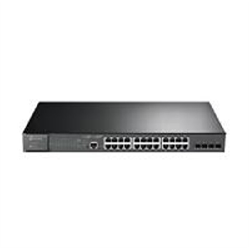 SWITCH TP-LINK TL-SG3428MP 24 PUERTOS RJ45 GIGABIT 10/100/1000 MBPS POE ADMINISTRABLE CON 4 RANURAS SFP 1 RJ45 CONSOLA Y 1 MICRO