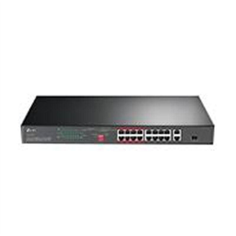 SWITCH | TP-LINK | TL-SL1218P  | 16 PUERTOS RJ45 10/100 MBPS POE CON 2 PUERTOS RJ45 GIGABIT Y 1 RANURA SFP GIGABIT | NO ADMINIST