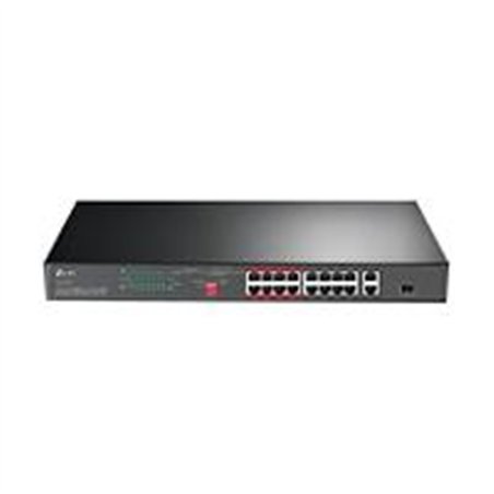 SWITCH | TP-LINK | TL-SL1218P  | 16 PUERTOS RJ45 10/100 MBPS POE CON 2 PUERTOS RJ45 GIGABIT Y 1 RANURA SFP GIGABIT | NO ADMINIST