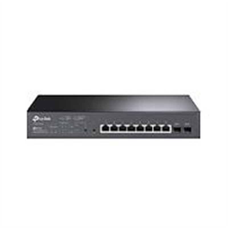 SWITCH TP-LINK TL-SG2210MP GIGABIT ADMINISTRABLE OMADA SDN 8 PUERTOS POE CAPA 2 CON 2 RANURAS SFP GIGABIT 802.3AT/AF 150W PARA E