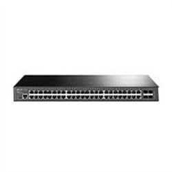 SWITCH TP-LINK TL-SG3452 48 PUERTOS RJ45 GIGABIT 10/100/1000 ADMINISTRABLE CON 4 RANURAS SFP GIGABIT L2 JETSTREAM 1 RJ45 CONSOLA