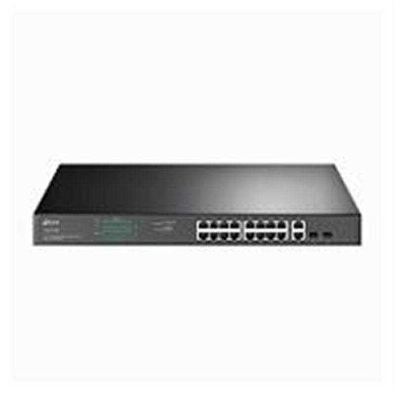 SWITCH |TP-LINK | TL-SG1218MP | 16 PUERTOS RJ45 GIGABIT 10/100/1000 MBPS POE CON 2 PUERTOS RJ45 GIGABIT Y 2 RANURAS SFP GIGABIT 