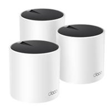 ROUTER |TP-LINK | DECO X55(3-PACK) | WIFI 6 | AX3000 | 5GHZ 2402 MBPS 802.11AX. 2.4GHZ 574 MBPS 802.11AX 2X2 MU-MIMO CUBRE HASTA
