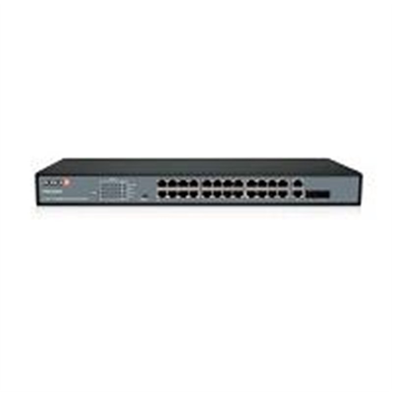SWITCH POE / PROVISION ISR / POES-24370C+2COMBO / 24 CANALES POE / 10/100MBPS / 2G /TOTAL POE 370W.