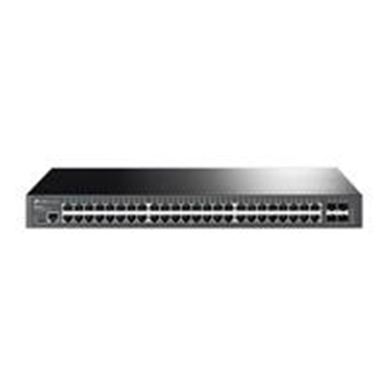 SWITCH TP-LINK TL-SG3452X ADMINISTRABLE 48 PUERTOS GIGABIT L2 CON 4 RANURAS 10GE SFP, 1 PUERTO RJ45,1 PUERTO DE CONSOLA MICRO-US