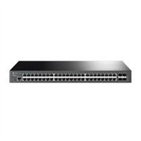 SWITCH TP-LINK TL-SG3452X ADMINISTRABLE 48 PUERTOS GIGABIT L2 CON 4 RANURAS 10GE SFP, 1 PUERTO RJ45,1 PUERTO DE CONSOLA MICRO-US