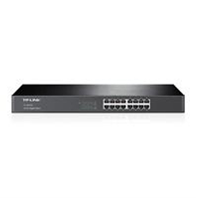 SWITCH |TP-LINK | TL-SG1016 | GIGABIT ETHERNET | 10/100/1000MBPS | 16 PUERTOS | PARA RACK | 19 PULGADAS | NO ADMINISTRABLE