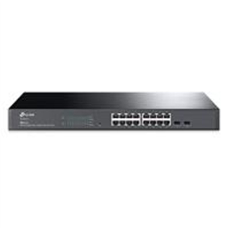 SWITCH TP-LINK TL-SG2218 ADMINISTRABLE GIGABIT DE 16 PUERTOS 2 RANURAS SFP SUSTITUYE A T2600G-18TS