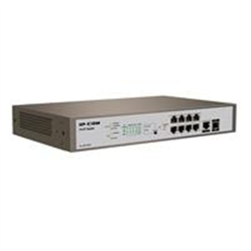 SWITCH TENDA PRO-S8-150W ADMINISTRABLE 8 PUERTOS POE1 FIBRA OPTICA CAPA 3 (L3) ETHERNET 10/100/1000 BASE-T (POE), 1 PUERTO ETHER