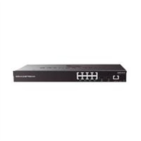 SWITCH POE GRANDSTREAM GWN7801P/ GIGABIT POE ADMINISTRABLE / 8 PUERTOS 10/100/1000 MBPS 2 PUERTOS SFP UPLINK / COMPATIBLE CON GW