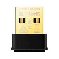 TARJETA DE RED | TP-LINK | ARCHER T3U NANO | AC1300 | USB | INALAMBRICO | 5GHZ 867MBPS | 2.4GHZ 400MBPS | COMPATIBLE CON WINDOWS