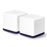 ROUTER | MERCUSYS | HALO H50G(2-PACK) | WIFI MESH | AC1900 | DOBLE BANDA 5 GHZ(1300MBPS) 2.4GHZ(600MBPS), CUBRE HASTA350 M² CON 