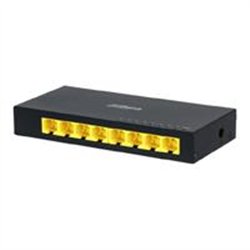 SWITCH/ DAHUA/ PFS3008-8GT/ GIGABIT DE 8 PUERTOS NO ADMINISTRABLE/ CAPA 2/ 10/100/1000 BASE-T/ CARCASA METALICA/ SWITCHING 16G/ 