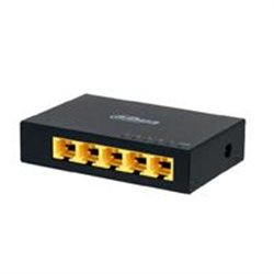 SWITCH/ DAHUA/ PFS3005-5GT- GIGABIT DE 5 PUERTOS NO ADMINISTRABLE/ CAPA 2/ 10/100/1000 BASE-T/ CARCASA METALICA/ SWITCHING 10G/ 
