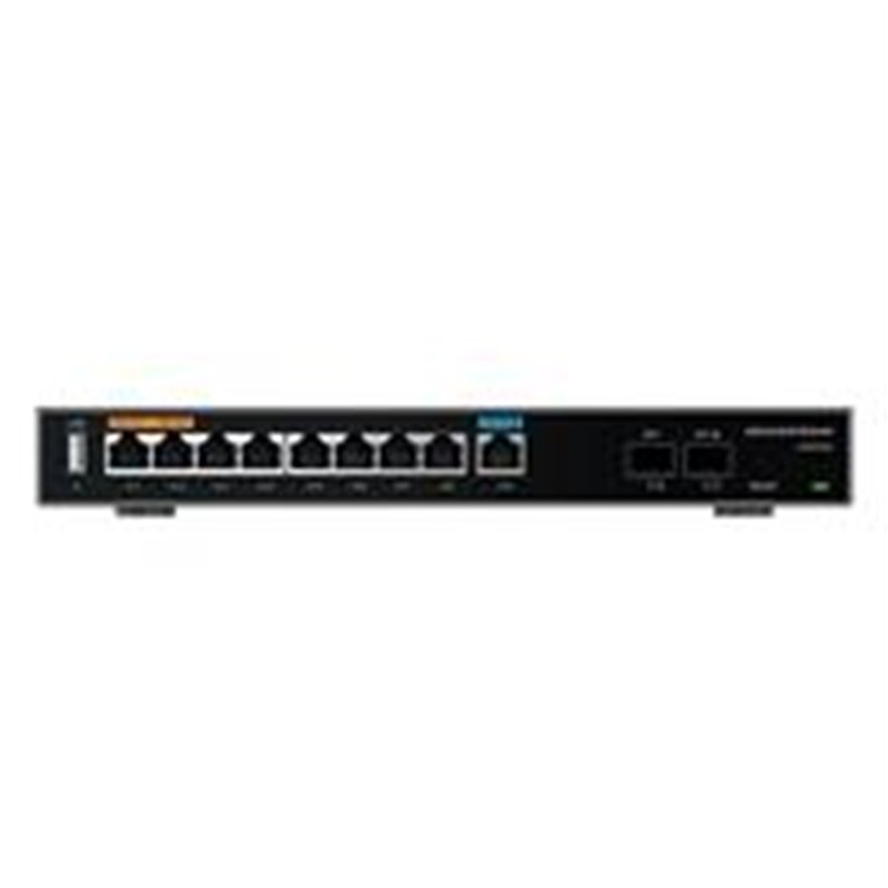 ROUTER GRANDSTREAM GWN7003/ GIGABIT VPN BALANCEADOR DE CARGAS 60,000 SESIONES NAT 9 PUERTOS 10/100/1000 MBPS 2 PUERTOS SFP WAN/L