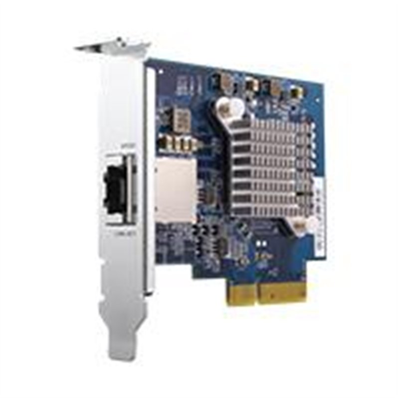 TARJETA DE EXPANSION QNAP QXG-10G1T / SINGLE-PORT 10GBASE-T / 10GBE / PCIE GEN3 X4 / SOPORTE DE PERFIL BAJO PRECARGADO / SOPORTE
