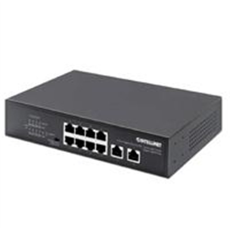 POE SWITCH ,INTELLINET,561402, GB  8 PTOS 32W/PTO, 120W, + 2 RJ45