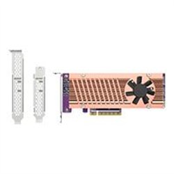 TARJETA DE EXPANSION QNAP QM2-2P-384A / DUAL M.2 PCIE SSD / ADMITE HASTA 2 SSD M.2 PCIE(GEN3 X4) CON FORMATO M.2 2280/22110 / PC