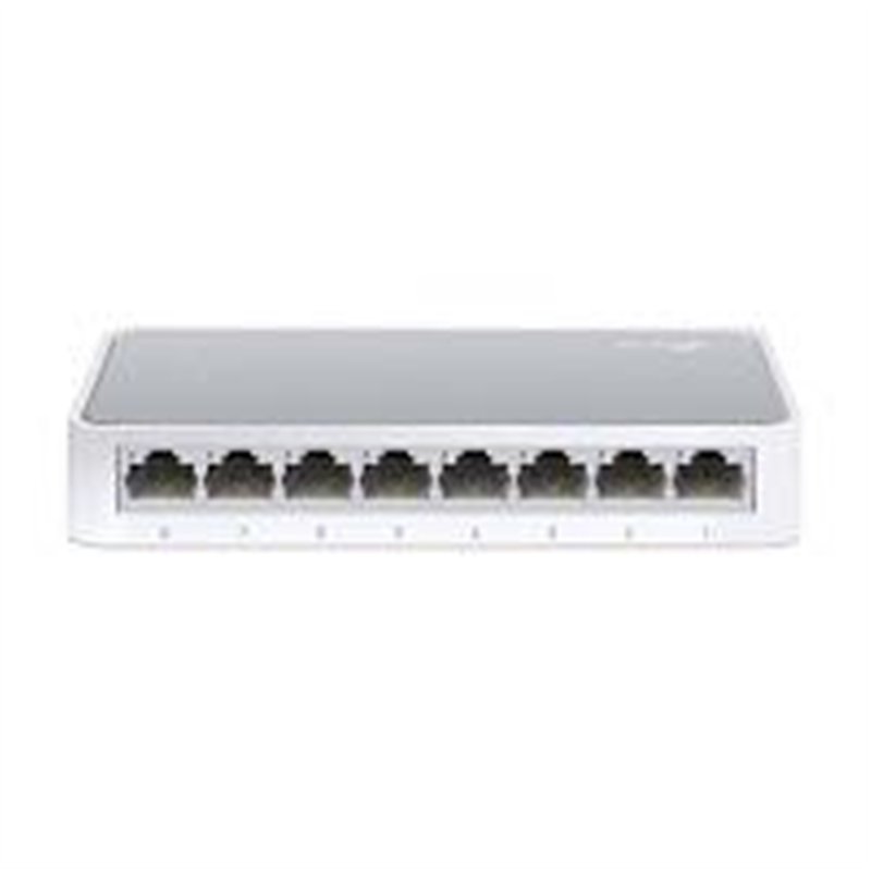 SWITCH | TP-LINK | TL-SF1008D |  8 PUERTOS RJ45 10/100 MBPS  | NO ADMINISTRABLE  | PARA ESCRITORIO