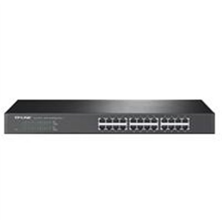 SWITCH | TP-LINK | TL-SF1024 | 24 PUERTOS RJ45 10/100 MBPS | NO ADMINISTRABLE | PARA RACK DE 19 PULGADAS