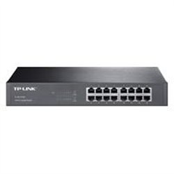 SWITCH | TP-LINK | TL-SG1016D | 16 PUERTOS | RJ45 GIGABIT 10/100/1000 MBPS | NO ADMINISTRABLE | PARA ESCRITORIO O RACK DE 13 PUL