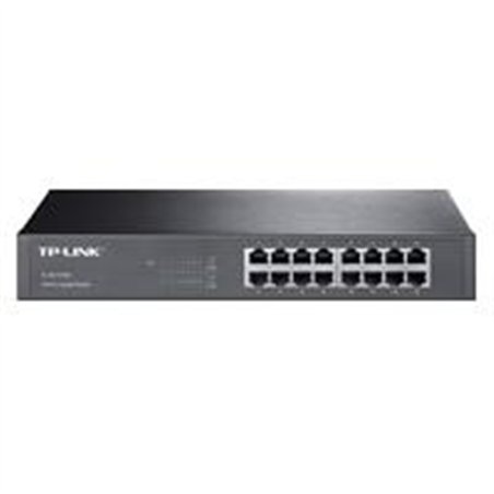 SWITCH | TP-LINK | TL-SG1016D | 16 PUERTOS | RJ45 GIGABIT 10/100/1000 MBPS | NO ADMINISTRABLE | PARA ESCRITORIO O RACK DE 13 PUL