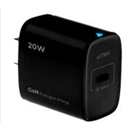 CARGADOR DE PARED ACTECK ENERGON PRIME CP415 / 20W / USB C / CARGA RAPIDA / NEGRO / AC-937122