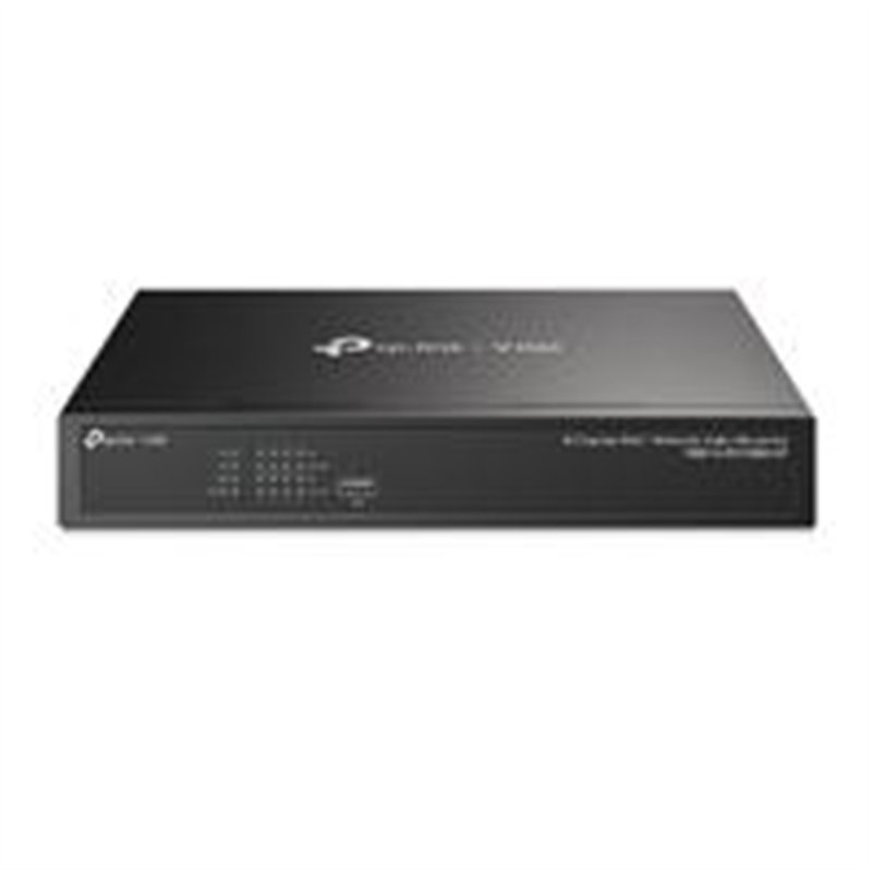 NVR TP-LINK VIGI VIGI NVR1008H-8P NVR POE 8 CANALES SALIDA DE VIDEO 4K GRABACION 24/7 AUDIO BIDIRECCIONAL ONVIF MONTAJE EN RACK 