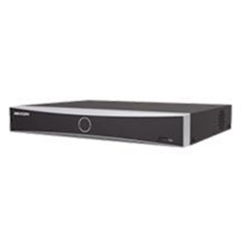 NVR HIKVISION 12 MEGAPIXEL (4K) / 16 CANALES IP / ACUSENSE (EVITA FALSAS ALARMAS) / RECONOCIMIENTO FACIAL / 1 BAHIA DE DISCO DUR