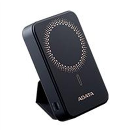 BATERIA DE RESPALDO ADATA  POWER BANK MAGNÉTICO PR100 10000 MAH / USB-C / CARGA INALÁMBRICA / NEGRO (PR100-12BK)
