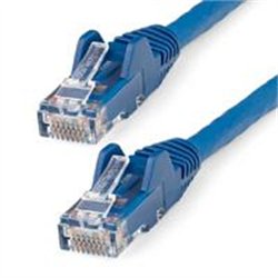 CABLE ETHERNET CAT 6 DE 5 METROS - LSZH - CABLE DE RED PATCH CAT6 UTP RJ45 POE DE 100W 10 GBE SIN ENGANCHES AZUL, ETL - STARTECH