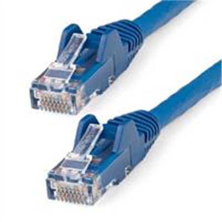 CABLE ETHERNET CAT 6 DE 5 METROS - LSZH - CABLE DE RED PATCH CAT6 UTP RJ45 POE DE 100W 10 GBE SIN ENGANCHES AZUL, ETL - STARTECH